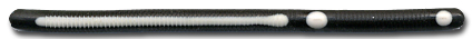 Black White Stripe Anise Worm® profile