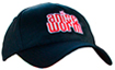 black hat with red Anise Worm® logo on front