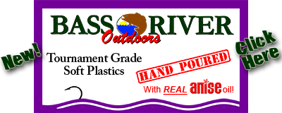 Bass River Outdoors Tournament Grade Hand Poured Soft Plastics with salt and Anise oil