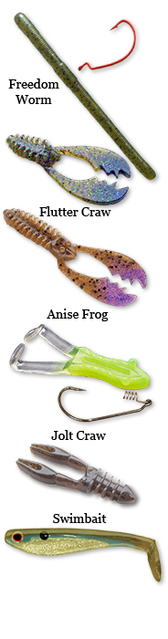 Tournament Grade anise-scented hand-poured soft plastic baits