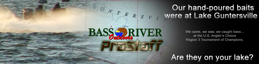 Bass River Outdoors anise-scented soft plastics fished at Lake Guntersville U.S. Anglers Choice Region 3 Tournament of Champions